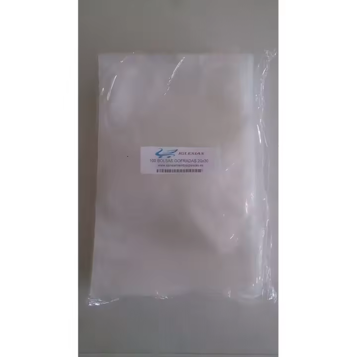 100 Bolsas al Vacio Gofradas 20x30 cm gran calidad precio IGLESIAS 228100002030 - 1