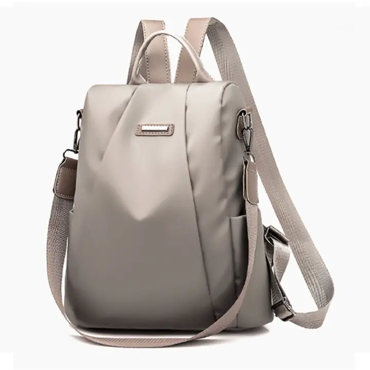 Spot Goods Women's Shoulder Backpack / Oxford Backpack in Solid Color and Large Anti-Theft Capacity - 1