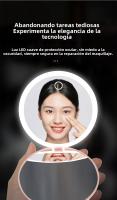 Espejo De Maquillaje Plegable Compacto Con LED Recargable 2 Lados Pequeño Y Portátil Espejo Cosmético De Bolsillo - details 2