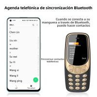 SERVO Q3308 pro 3 Mini Teléfono Móvil Con Grabadora De Llamadas Automáticas Bluetooth Dial Speed Dial Voz Mágica MP3 Flashlight - details 5