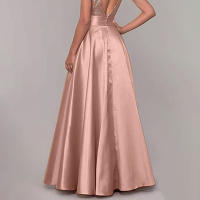 ZANZEA Falda Larga De Seda Suelta Para Mujer Cintura Alta Estilo Casual Fiesta Verano A-Line Longitud Hombro a Pies - details 3