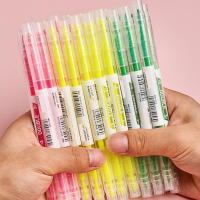 6pcs Marcadores De Resaltador Con Tinta Vibrante Y Brillante Tamaño De Punta Chisel No Se Borra Ni Mancha Colores Rojo/Naranja/Amarillo/Green/Blue/Purple - details 0