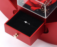 Collar Colgante Rojo De Lujo Con Zirconia Para Mujer Joyería De Moda Romántica Para Novia Caja De Regalo De Apple Regalo De Navidad 2023 - details 7