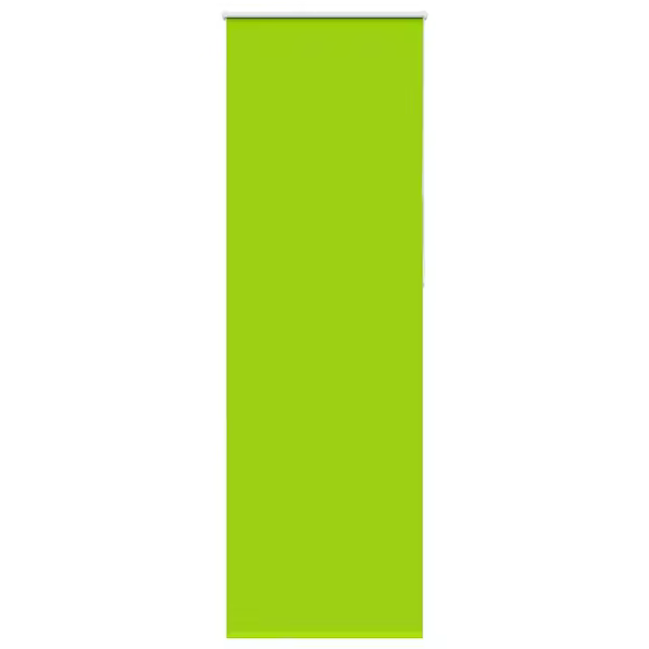 vidaXL Estor Enrollable Opaco hojas verde 75x230 cm Tela Ancho 70,7 cm - 1