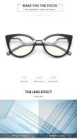 Gafas De Ojos De Gato Oversized Para Mujer KAMMPT Montura Vintage Redonda De Moda 2023 Ópticas Sin Receta Accesorios De Óptica - details 3