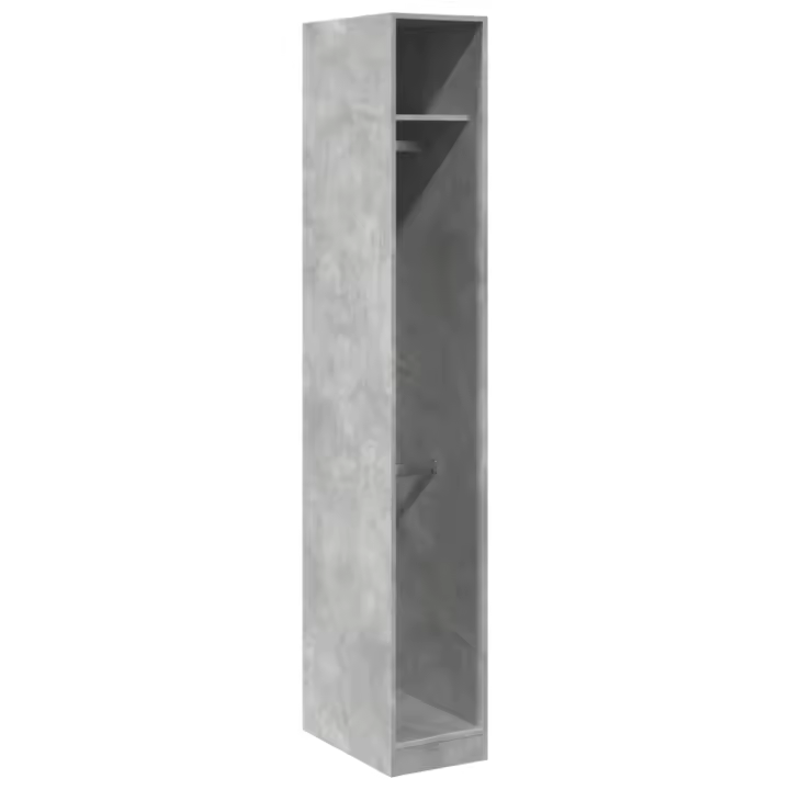 Armaria de Madera de Ingeniería gris Hormigón 30x50x200 cm - 1