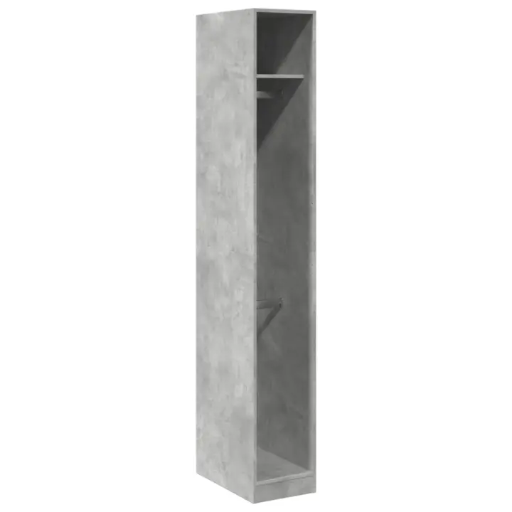 Armaria de Madera de Ingeniería gris Hormigón 30x50x200 cm - 1