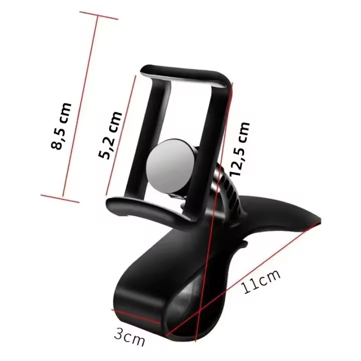Soporte universal para teléfono móvil en coche montaje tablero compatible con iPhone 15 14 Spice GPS - 1