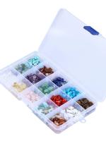 Set De Artesanía Para Pulseras Y Collares 450pcs Piedras Naturales Picadas Hechizos Irregulares Cristales De Curación Piedras Sueltas - details 1