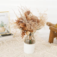 Ramo De Flores Artificiales Eucalipto Mistletoe Navidad Decoración Para Hogar Y Boda Dandelion Fake Floral Para Arreglo DIY - details 2