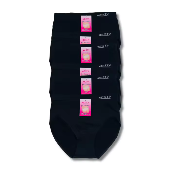 ComfyWear - Bragas de Lycra Sin Costuras de Talle Alto para Mujer - Tallas: XL Y XXL  - STV 8002 - Colores Variados y Básicos - 1