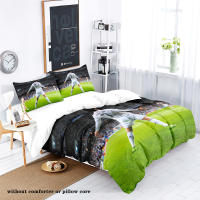 Juego De Cama 3 Piezas Estampado De Estrella De Fútbol Y Amor (1 Funda De Edredón + 2 Fundas De Almohada) Set De Algodón Suave Y Cómodo - details 9