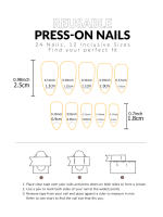 24pcs Uñas Postizas Largas Almendra Blancas Estilo Francés Detalladas Tiras Adhesivas De Uñas Postizas ABS Para Fiesta - details 3