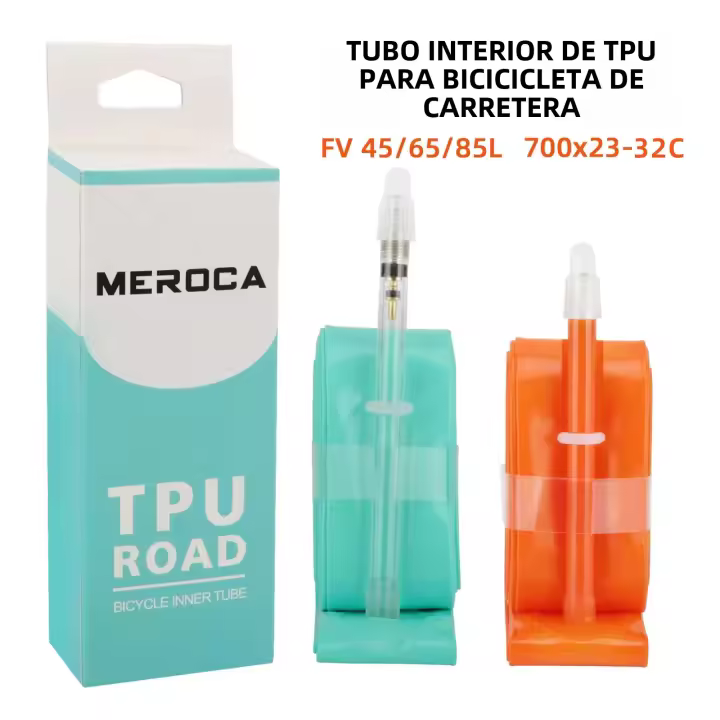 MEROCA Llanta De Bicicleta De Carretera TPU 700x23-32C FV Ultra Ligera Para Bicicleta De Carretera Inner Tube 45L/65L/80L - 1