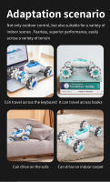 Mini Coche RC De 4WD 2.4GHz Con Control Remoto En Reloj Y Sensor De Gestos Regalo Para Niños Juguetes Eléctricos Coche De Rotación - details 5