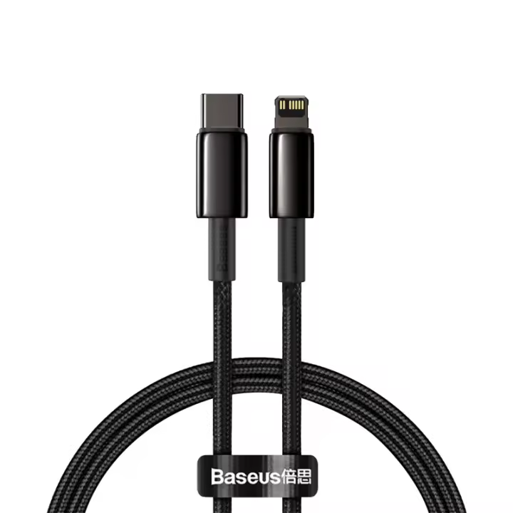 Cable De Datos Baseus PD 20W Para iPhone 14 13 12 pro Max Tipo C Carga Rápida Para Macbook iPad Mini Air 1m/2m Tejido Sin Químicos De Alta Preocupación Origen: China Continental - 1