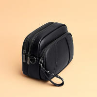 Bolso De Hombro Crossbody Para Mujer En PU Suave Con Cierre De Cremallera Y Detalles De Acero Inoxidable Estilo Fashion Solid Color - details 16
