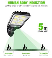 Lámpara De Muralla Solar LED Para Exterior Con Inducción Humana Para Jardín Terraza Puerta De Garage Luz De Calle 616 - details 7
