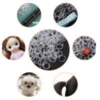 Cinta Elástica De Silicona Transparente Para Peinado De Niños Multifuncional Para Crear Colas De Caballo Y Dreads Pack De 1000 - details 5