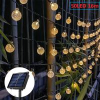 - Guirnalda de Luces de Jardín – Luces LED de Exterior con Bombillas – Guirnalda Solar Recargable - Decoración para Interior y Exterior [Clase de eficiencia energética A] para Jardín, Boda, Vacaciones, Navidad, Terraza, Fiestas - details 8