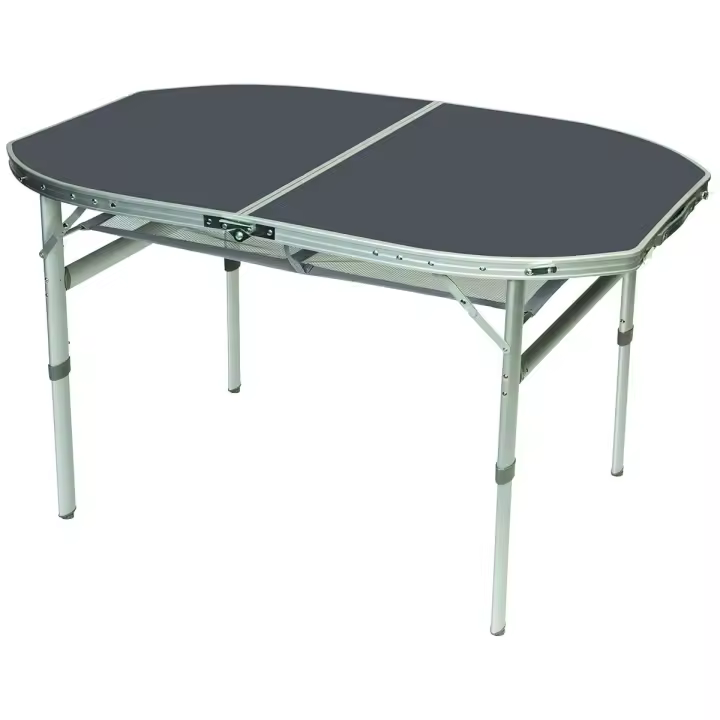 Bo-Camp - Mesa - Ovalada - Modelo maleta - 120x80 cm - 1