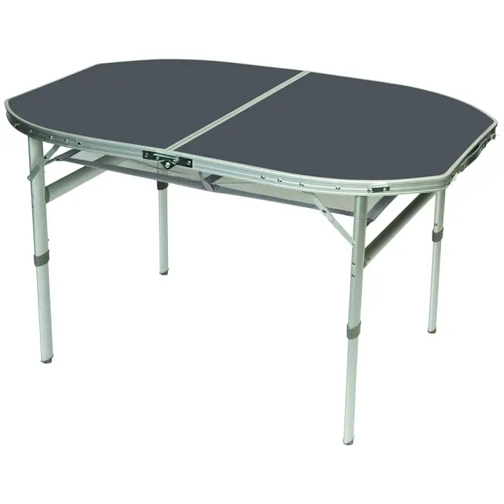 Bo-Camp - Mesa - Ovalada - Modelo maleta - 120x80 cm - 1