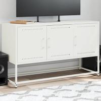 vidaXL Mueble para TV de acero 100,5x39x60,5 cm en color Negro/Blanco/Antracita y más | almacenamiento funcional diseño moderno para baño dormitorio sala - details 1