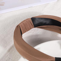 Nuevas Diademas Para Mujeres Y Niñas Enredadera De Cabello De Color Sólido Diadema Simplicidad Retro Accesorio De Cabello Para Maquillaje - details 10