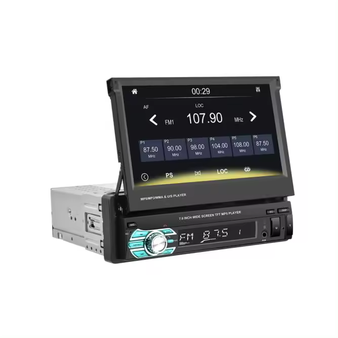 Radio de coche Android 1 Din CarPlay Android auto Reproductor MP5 automático para coche Reproductor multimedia estéreo universal - 1
