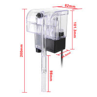 Filtro De Agua Submersible Para Acuario Mini Purificador De Oxígeno Con Bomba De Agua Fuera De La Carpa Para Tanque De Peces - details 6