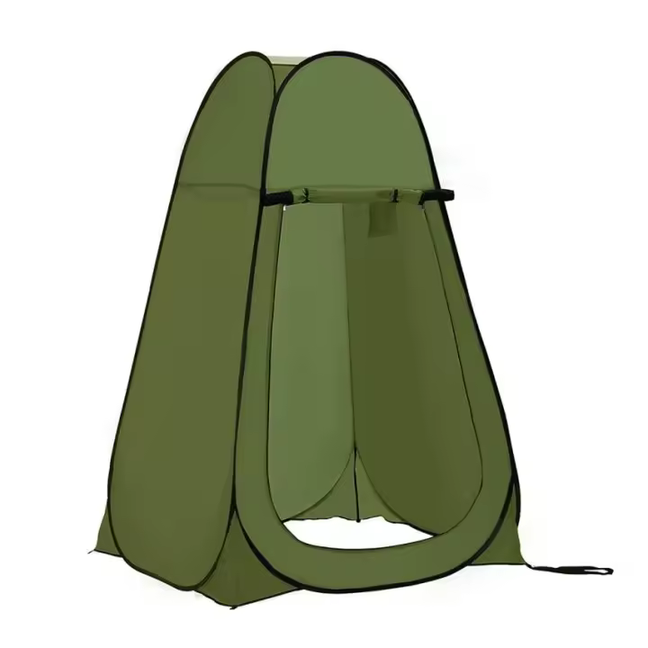 COSHANO Tienda de campaña baño WC ducha vestuario impermeable camping desplegable Pop Up verde - 1