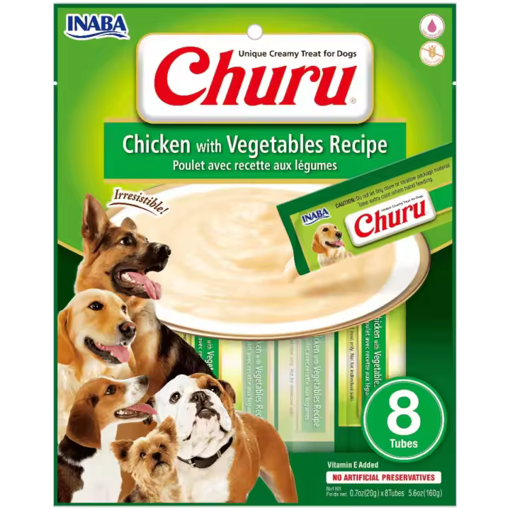 Churu DOG Receta de Pollo y Vegetales (8x20gr) - 1