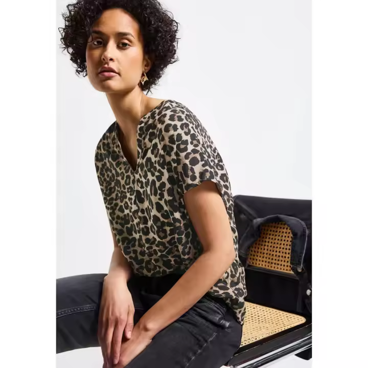 Street One Mod. PS345729 - Blusa estampada leopardo para mujer - 1