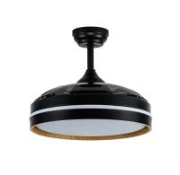 FABRILAMP Ventilador Dc Nalon 72w Negro/madera Oscura 3aspas109d 7200lm 3000k,4500k,6000k Remoto+memoria+temporizador Incluye mando a distancia y dos tijas de 10 y 25 centímetro Productos originales calidad de confianza - details 6