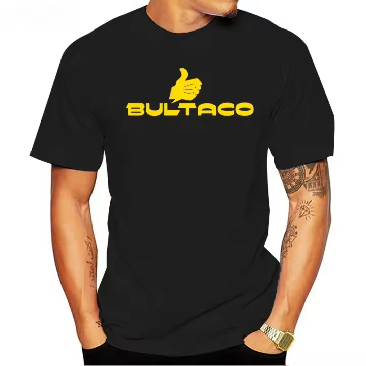 Camiseta De Algodón 100% Para Hombre Bultaco Sherpa Metralla Spain Moto Offroad Racing SportLimited Summer Camiseta Deportiva Masculina - 1