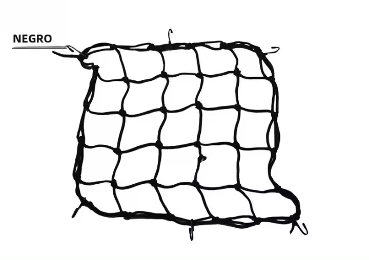 Bolsa De Almacenamiento Para Casco De Motocicleta Con Red De Equipaje Y Gancho Para Mochila De Bicicleta Y Scooter Mesh - 1