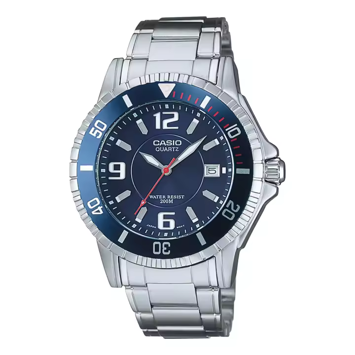 Reloj CASIO Hombre Timeless Collection MTD-1053D-2AVES - Acero Inoxidable Resistente al agua 200m - 1