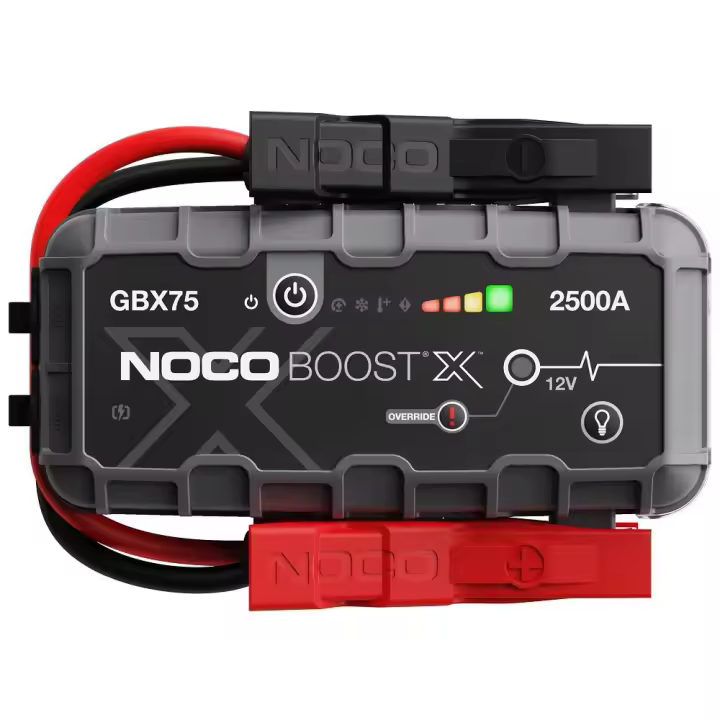 NOCO Boost X GBX75: Arrancador de Batería de Litio de 2500A UltraSafe – Antichispas y Protección contra Polaridad Inversa – Power Bank USB y Linterna LED – para Motores de Gasolina 8,5L y Diésel 6,5L - 1