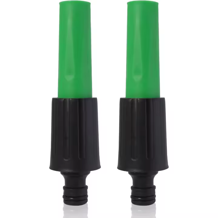 2 boquillas de manguera, boquilla rociadora para pistola rociadora de jardín, cabezal rociador de manguera, rociador ajustable para regar plantas, duchas, mascotas, lavado de autos, verde - 1