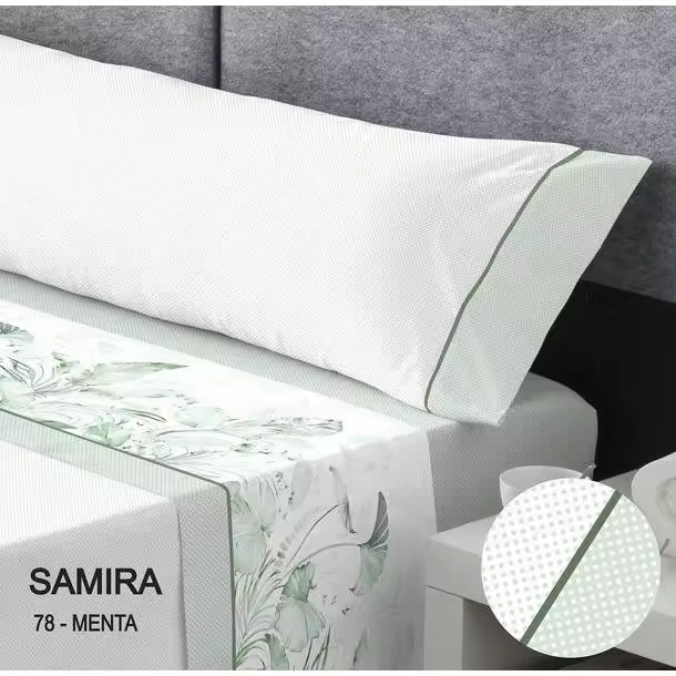 Juego Sábanas Samira Menta Catotex  | Máxima Calidad - 1