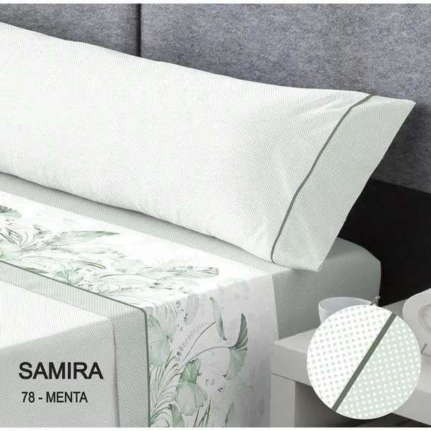 Juego Sábanas Samira Menta Catotex  | Máxima Calidad - 1