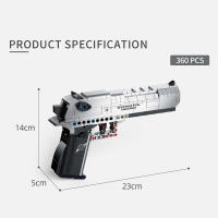 Pistola Desert Eagle Serie Militar Bloques M92 USP WW2 PPK Modelo De Juguete Para Niños Y Niñas Construcción DIY Regalo Para Chicos - details 2