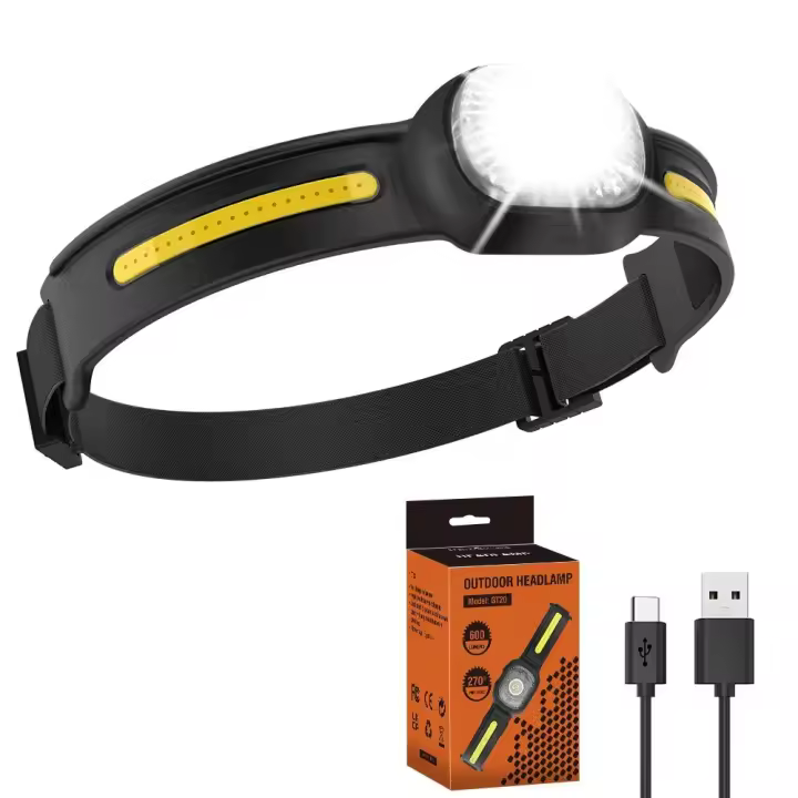BORUiT GT20 Linterna Frontal LED De Sensor De Movimiento Mini Recargable Tipo-C Impermeable Con Memoria Para Camping - 1