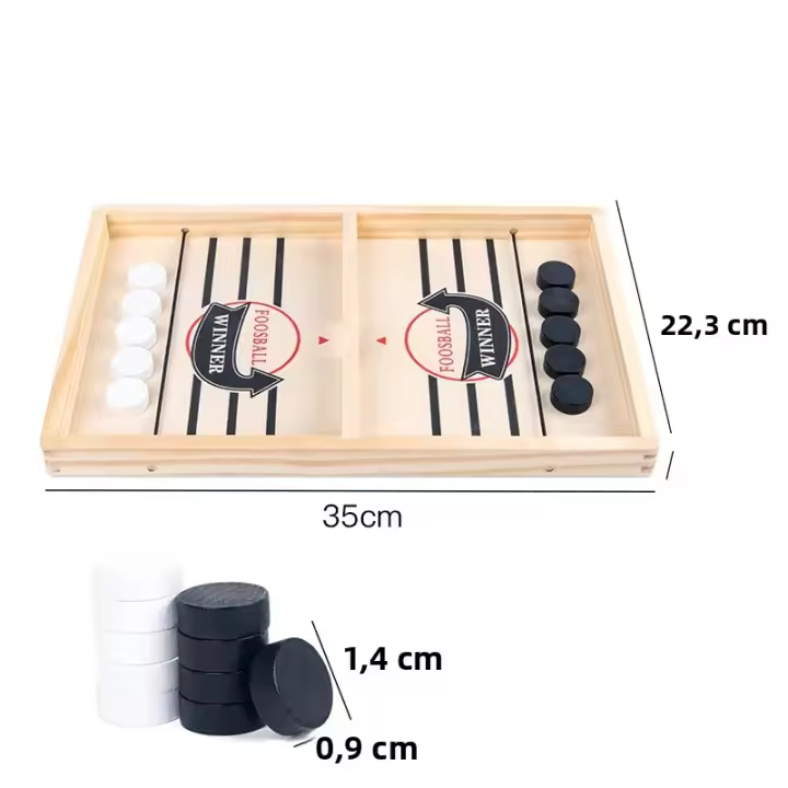 Juego De Mesa De Hockey Tabla Sling Board Puzle Partida Rápida Juguete Interactivo Para Padres E Hijos Para Niños Juguetes De Resolución Inteligente De Problemas - 1
