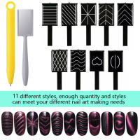 Set De 11 Pcs Herramientas De Arte De Uñas Con Varita Mágica Para Ojos De Gato Y Magnetismo Potente Para Pintura De Uñas Con Gel Decoración De Manicura - details 1