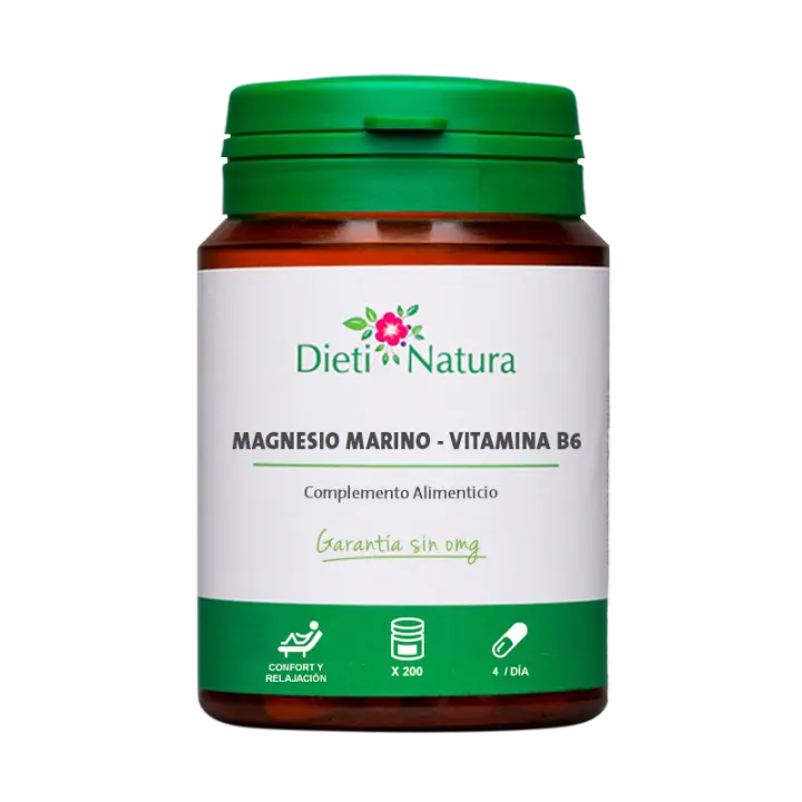 Dieti Natura Magnesio Marino con Vitamina B6 - 200 Cápsulas Vegetales - 1