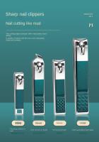Nuevo Set De Tijeras Para Uñas De Acero Inoxidable Con Estuche Portátil Herramienta De Aseo Para Hombres Y Mujeres Verde - details 4