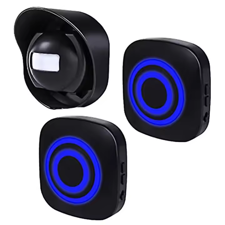 Entrada de Alarma inalámbrica Enchufe LA UE Resistente A La Intemperie Del Sensor de Movimiento y Detector 328ft Timbre de Inducción Buscapersonas Ciegas PARA EL Sistema de Alerta de Seguridad - 1