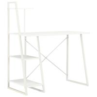 vidaXL Escritorio con estantería color roble y negro 102x50x117 cm en color negro y roble/Negro y marrón/Blanco | estructura resistente ideal para salón dormitorio o estudio - details 2