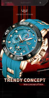 Reloj De Pulsera De Cuarzo TOP LIGE 2025 Para Hombre Lujo Resistente Al Agua Con Luminosidad Y Fecha Correa De Silicona Fashion Casual - details 0